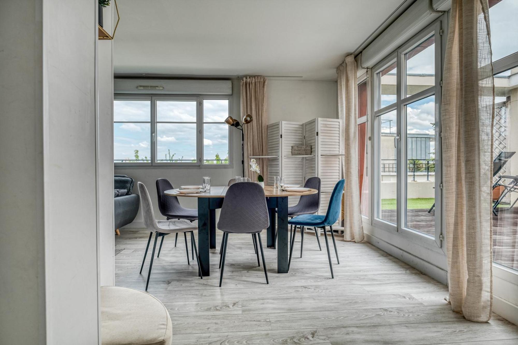 Appartement Family Terrasse 6-7Pers Proche Disney Et Gare Μοντεβρέν Εξωτερικό φωτογραφία